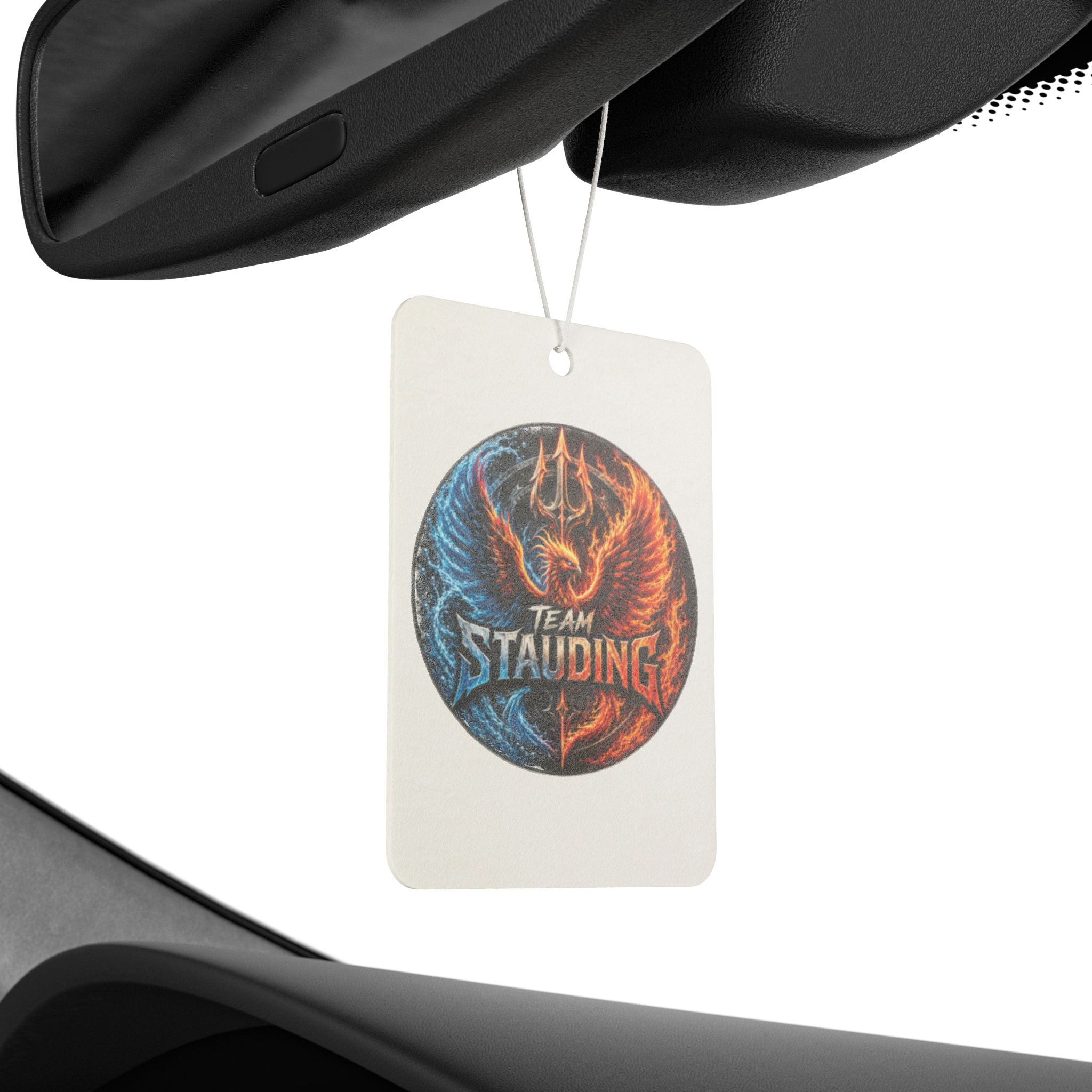 Car Air Freshener — Team Stauding Fiery Phoenix Scented Logo Air Freshener