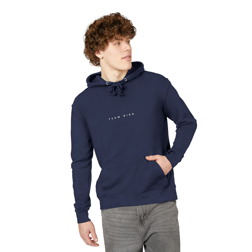 Butterfly Graphic Hoodie — "Team Bird" Blue Wing Pullover