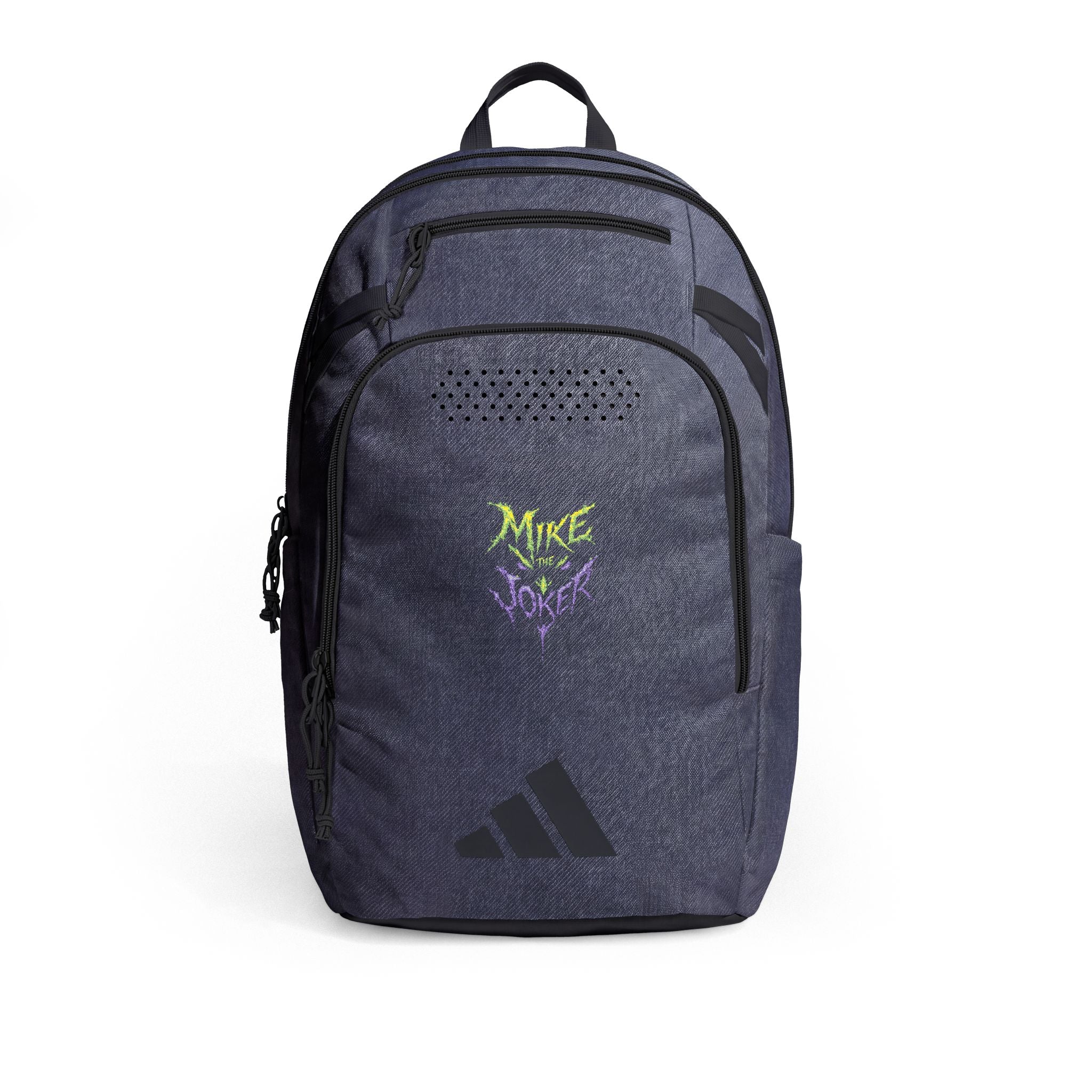 Adidas Defender 5 Embroidered Backpack — Neon Graphic Daypack
