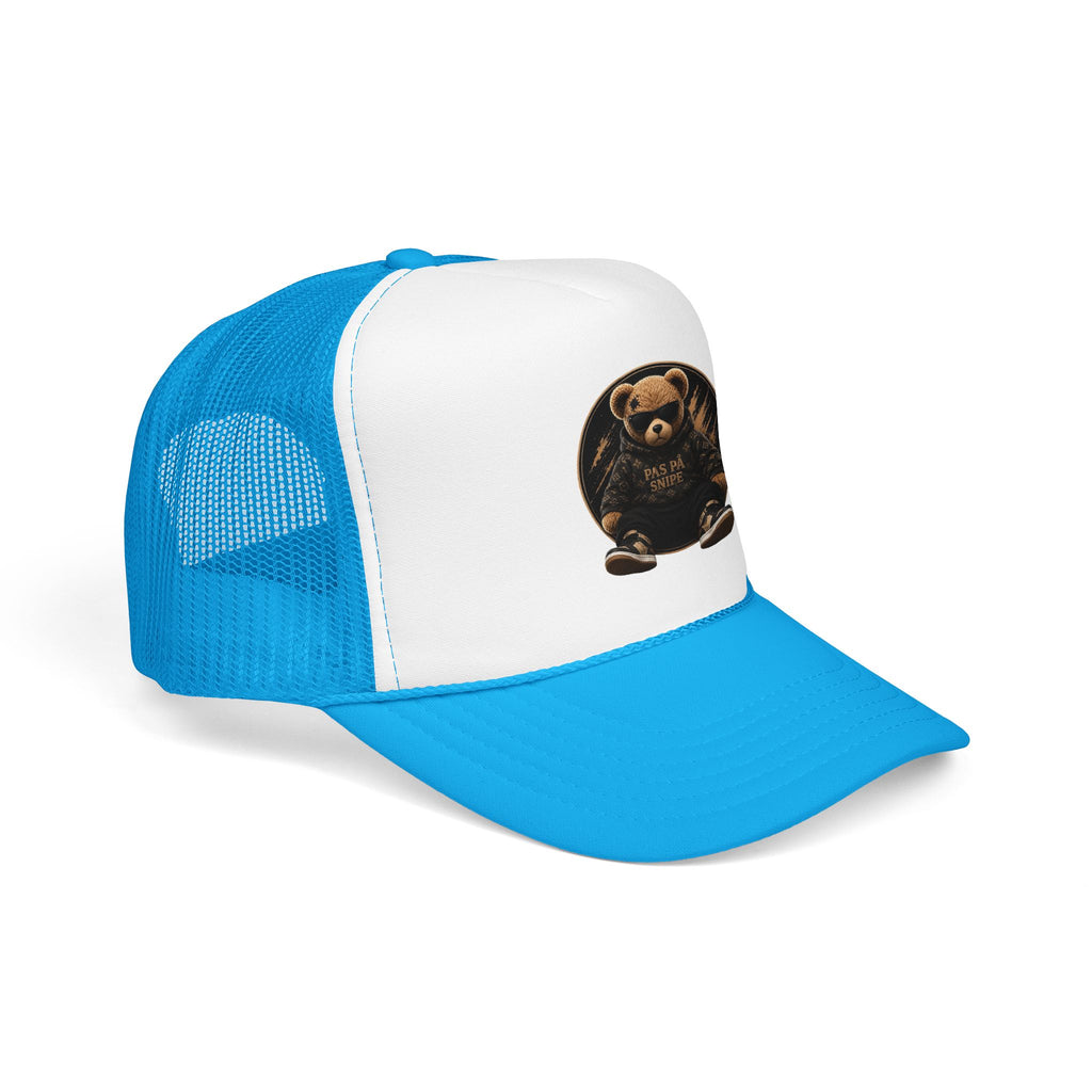 Teddy Bear Trucker Hat — Vintage "Pas de Panier" Patch Cap