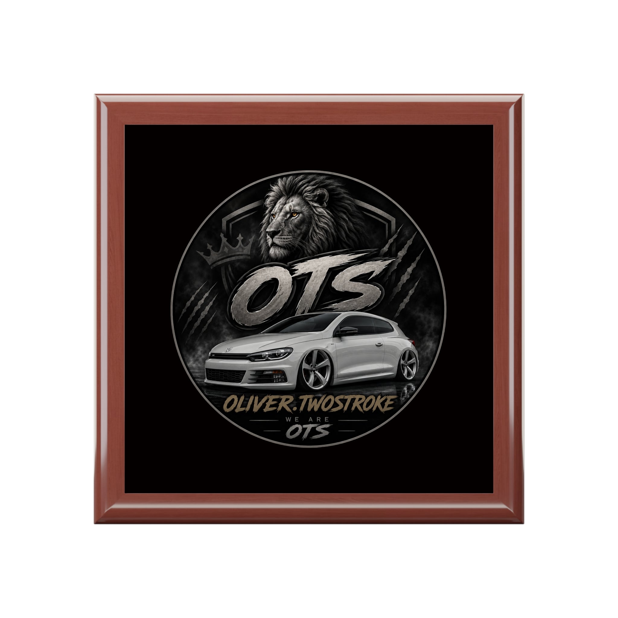 Custom OTS Lion Car Jewelry Box — Personalized Oliver Twostroke Keepsake