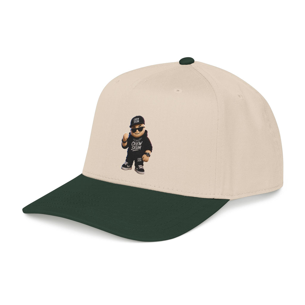 Emo Bear Streetwear Baseball Cap — 'Crew Strong' Embroidered Dad Hat