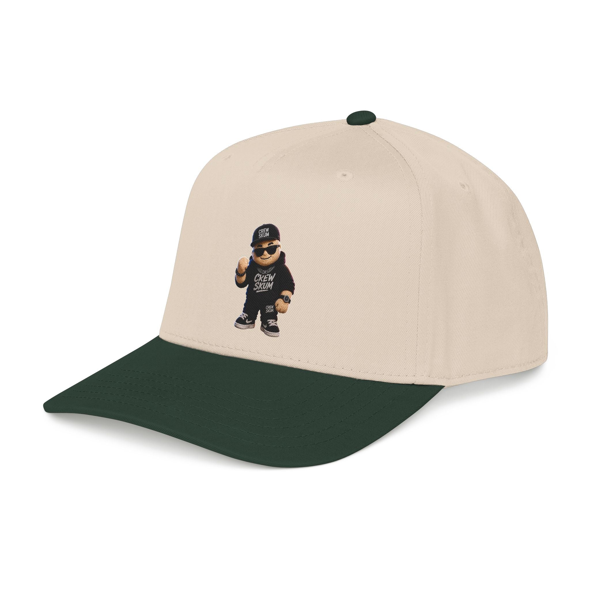 Emo Bear Streetwear Baseball Cap — 'Crew Strong' Embroidered Dad Hat