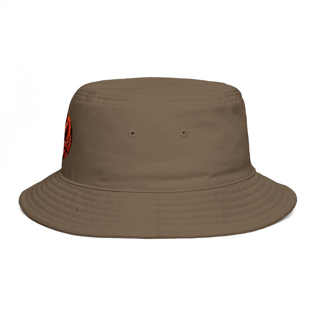 Next Level Creation Agency Brown Bucket Hat — Logo Embroidered Streetwear