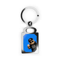 Rectangle Photo Keyring — Custom Photo Metal Keychain (Personalized Portrait Keepsake)