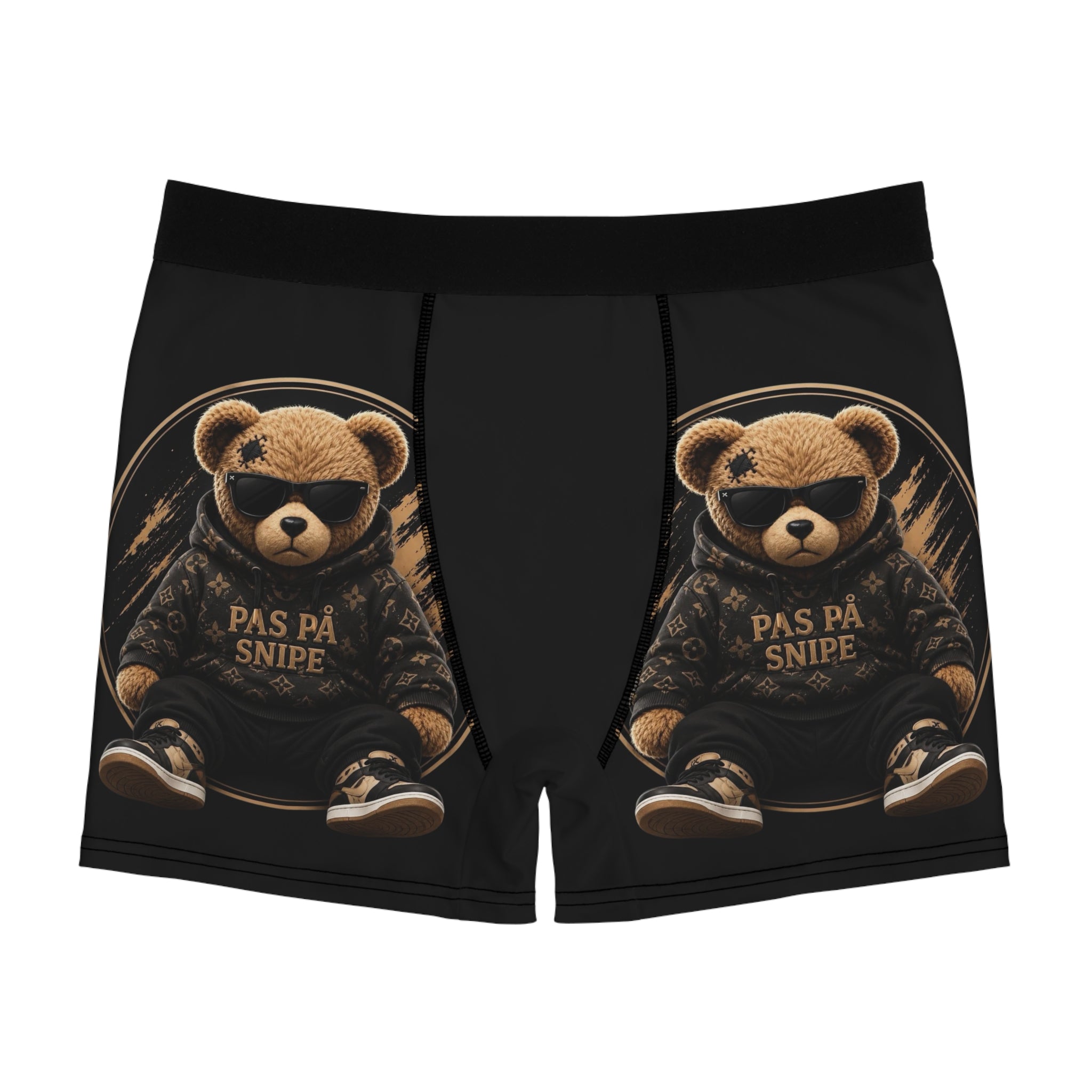 Teddy Bear Boxer Briefs — 'Pas På Snipe' Graphic Men's Underwear
