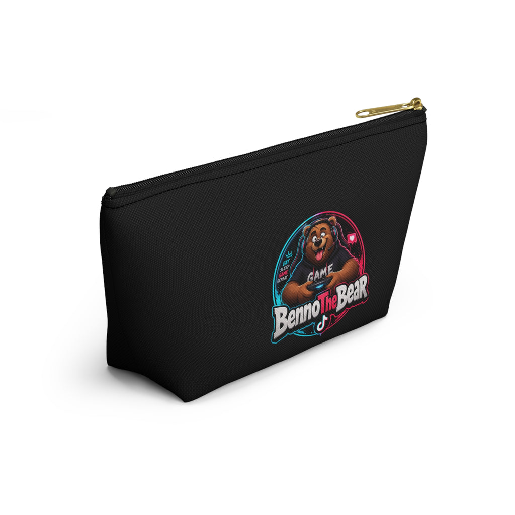 Benno The Bear Gamer Accessory Pouch — T‑Bottom Cosmetic & Tech Organizer
