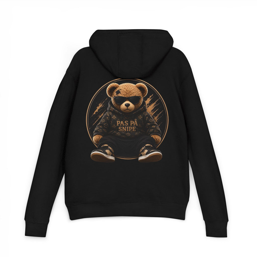 Teddy Bear Hoodie — 'Pas På Snipe' Graphic Pullover