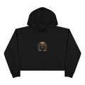 Teddy Bear Crop Hoodie — 'Kiss Me I'm Yours' Cute Graphic Cropped Hoodie