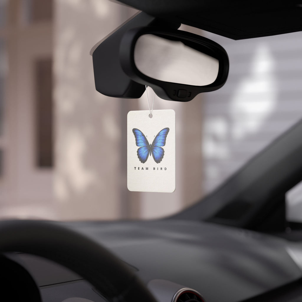 Butterfly 'Team Bird' Car Air Freshener — Blue Butterfly Scented Ornament