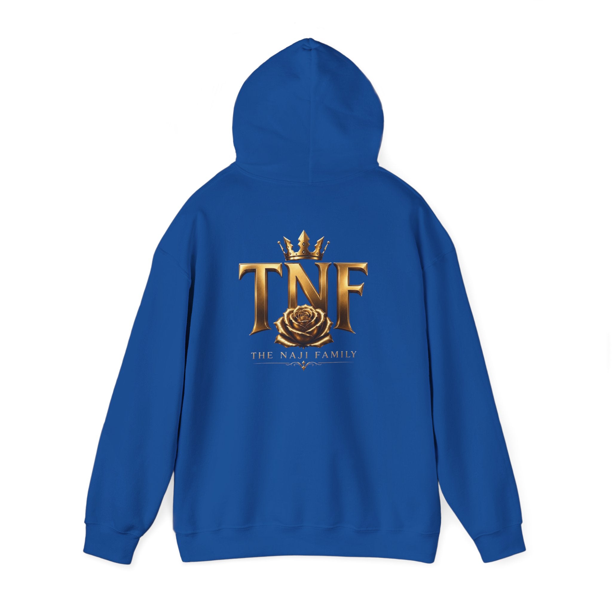 TNF Gold Rose Hoodie — Elegant Crown Logo Pullover