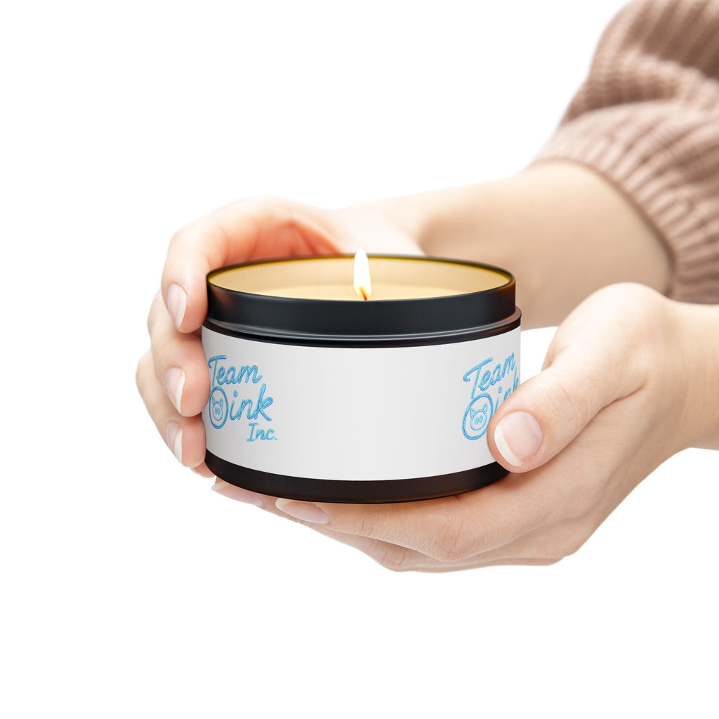 Team Oink Tin Candle — Scented Travel Candle in Portable Tin