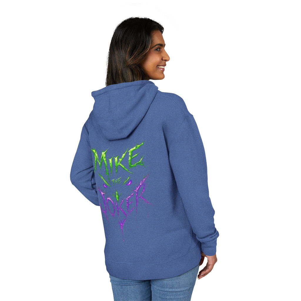 Joker Graphic Hoodie — "Mike the Joker" Neon Green & Purple Streetwear