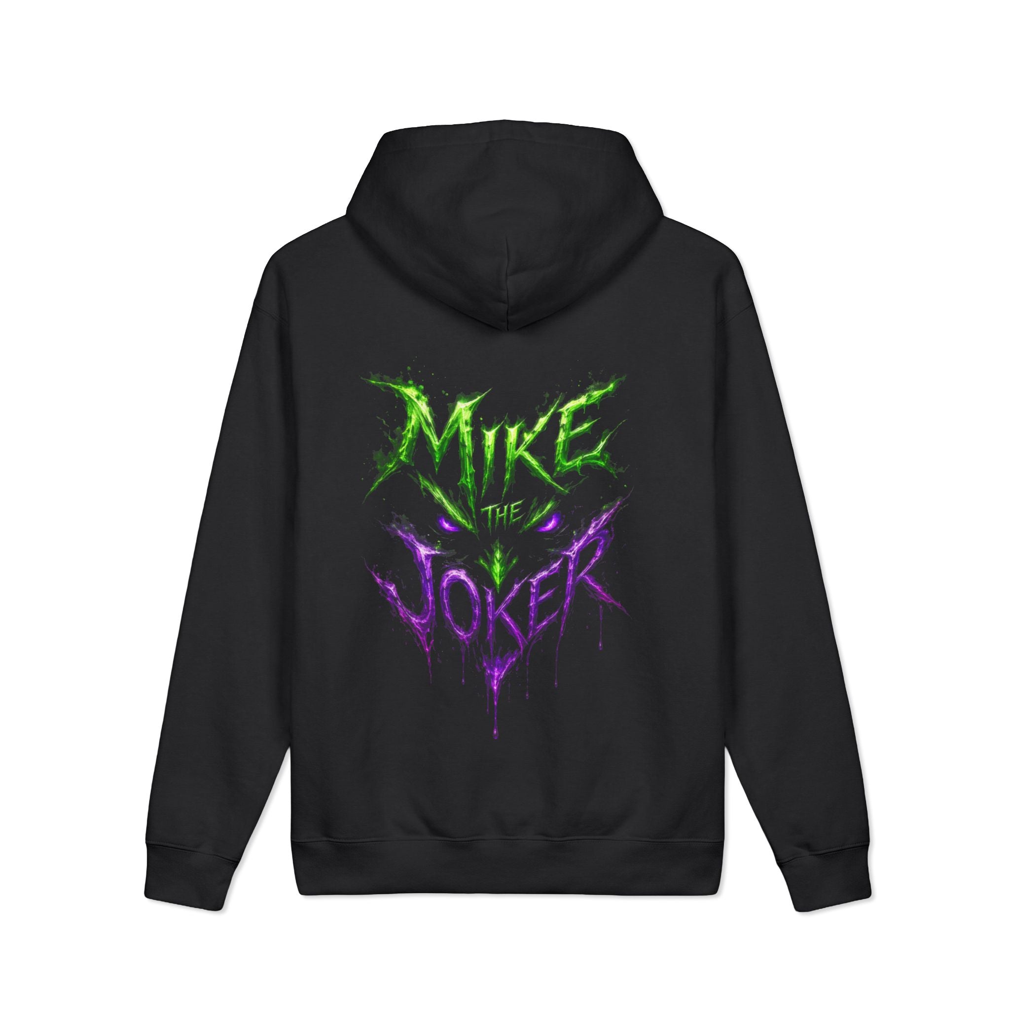 Mike the Joker Hoodie — Grunge Neon Graphic Pullover