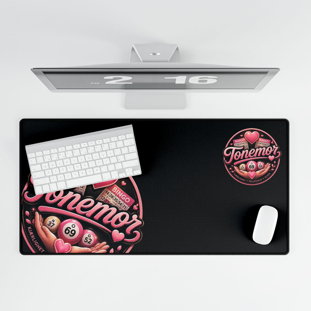Tonemor Bingo Desk Mat — Pink Heart Gaming & Office Mousepad