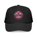 Foam Trucker Hat — Pink Glitter "Tenerme" Heart Patch Cap