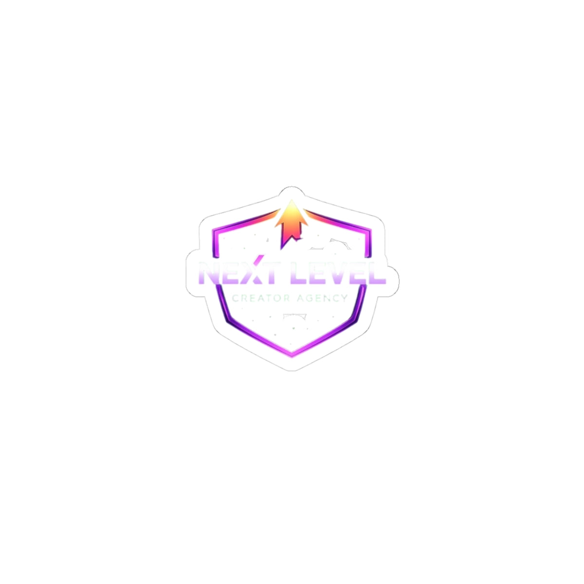 Vinyl Kiss-Cut Sticker — Neon Crest Logo Laptop Decal NLC