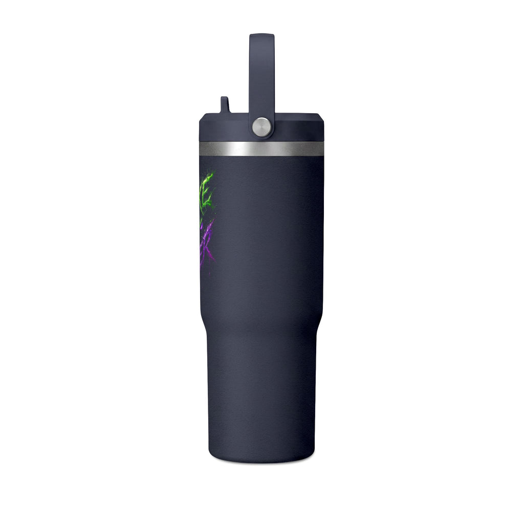 Tumbler — "Mike the Joker" Neon Graffiti 32oz Insulated Travel Mug