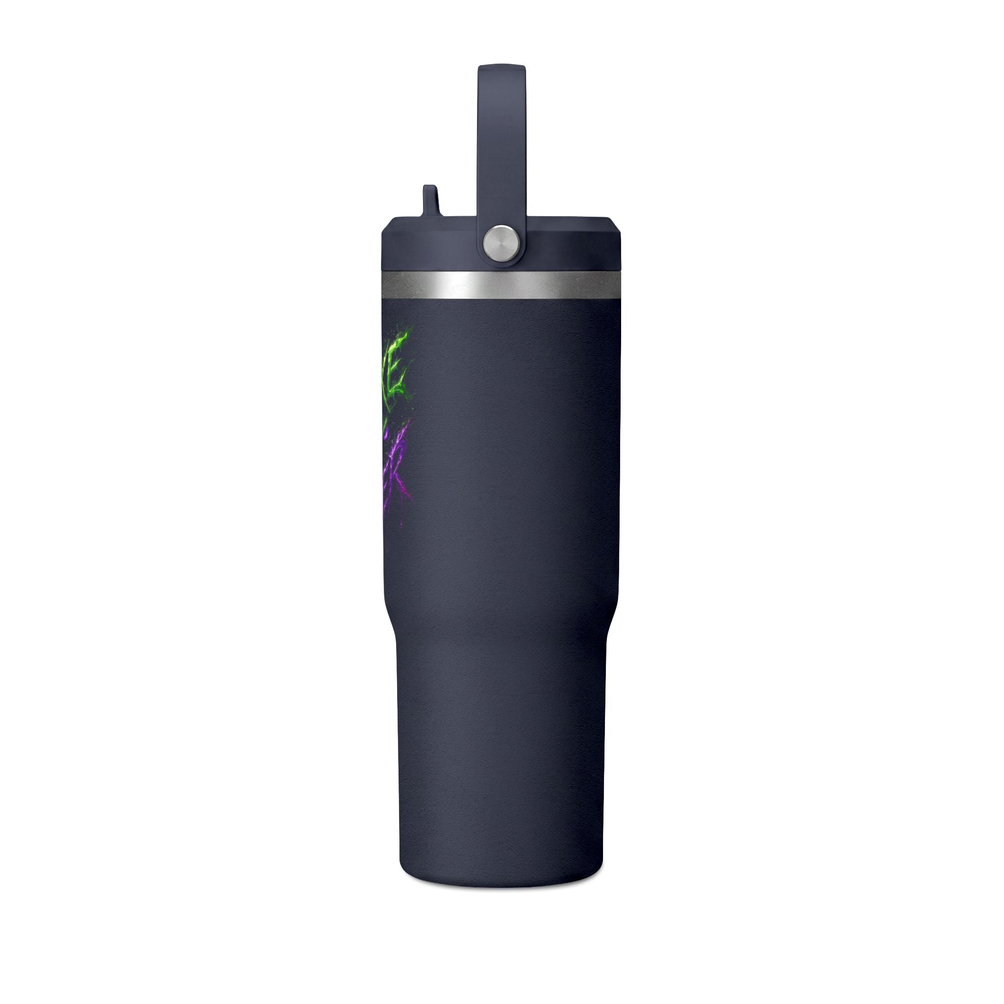Tumbler — "Mike the Joker" Neon Graffiti 32oz Insulated Travel Mug