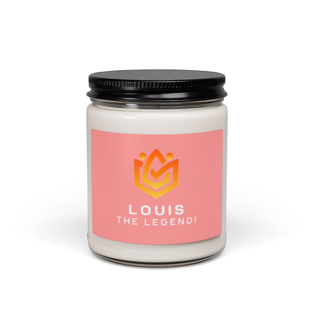 Personalized Scented Soy Candle - "Louis The Legend" | 9oz Gift Candle