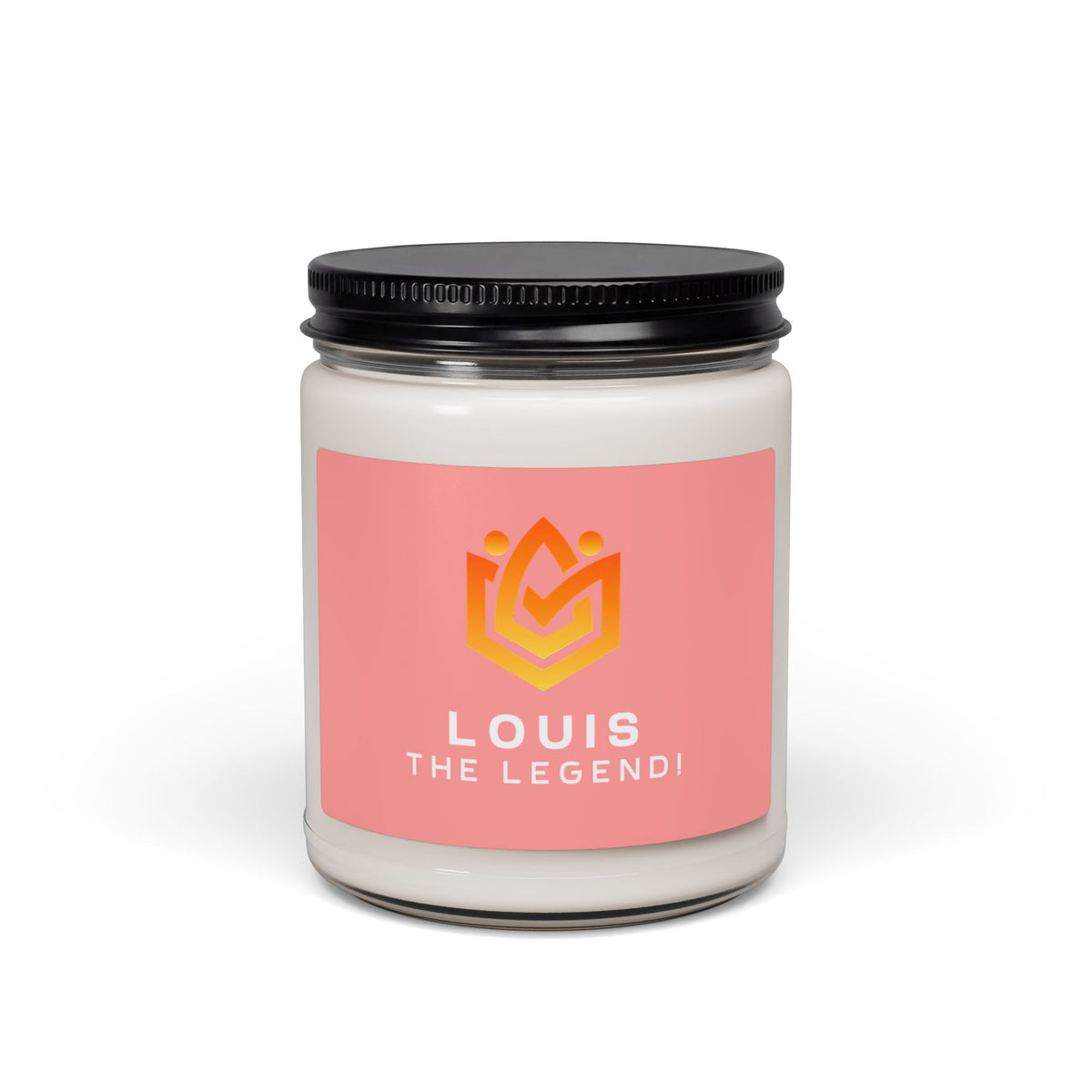 Personalized Scented Soy Candle - "Louis The Legend" | 9oz Gift Candle