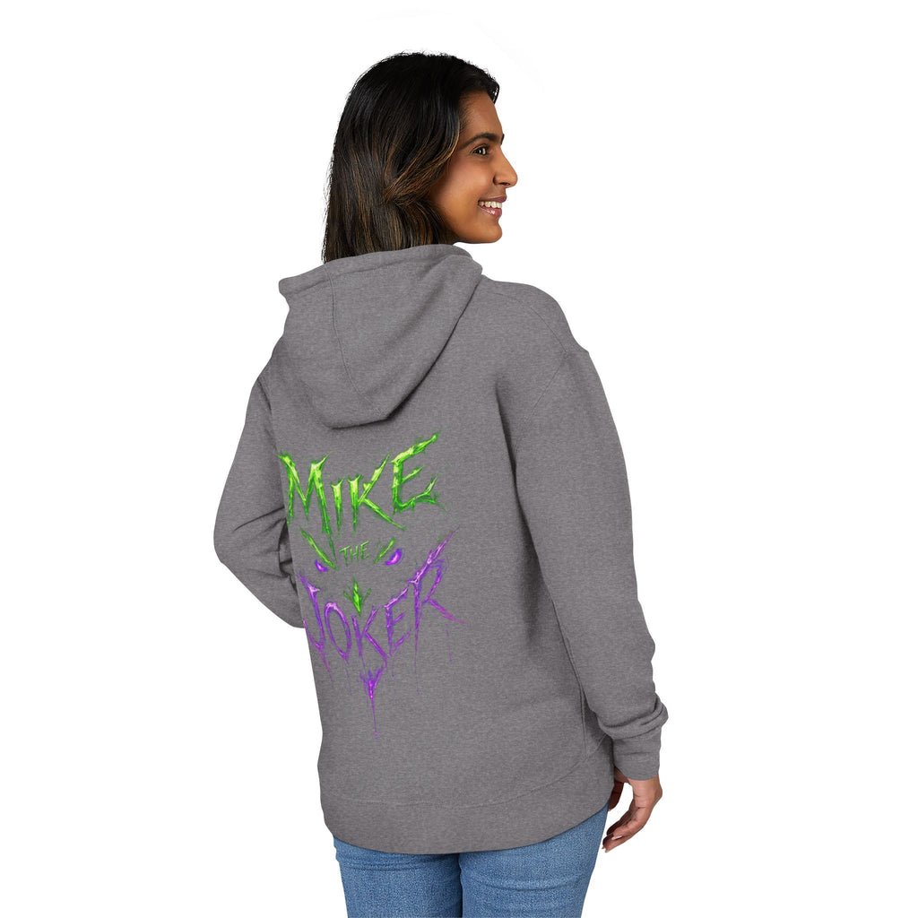 Joker Graphic Hoodie — "Mike the Joker" Neon Green & Purple Streetwear