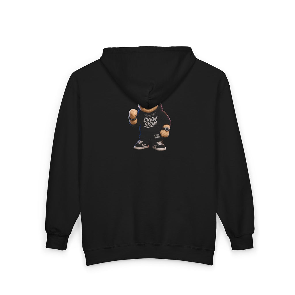 Hip-Hop Character Zip Hoodie — Cool Kid Graphic Full-Zip Sweatshirt