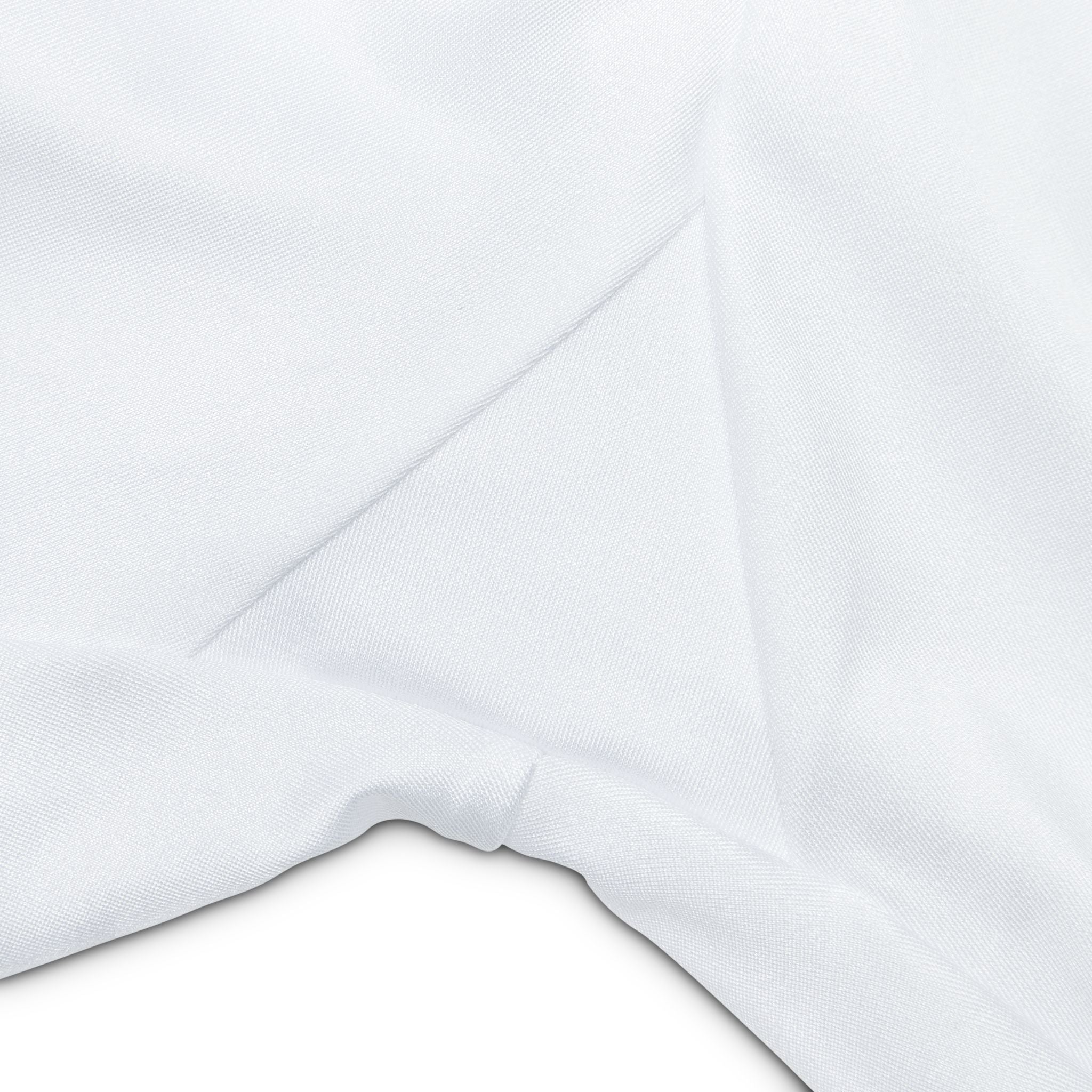 White Yoga Bike Shorts with Minimal Crown Logo — Women's Workout Shorts