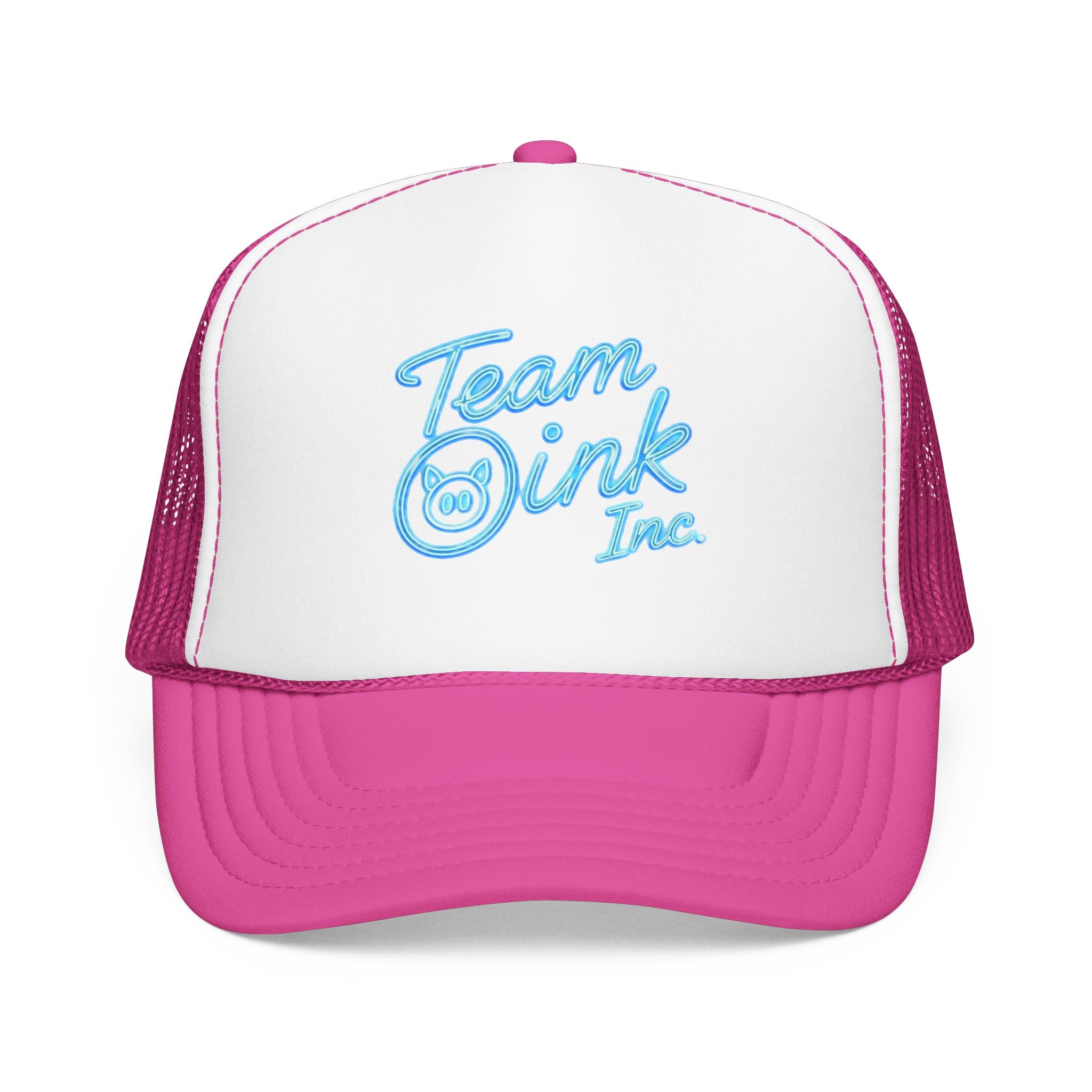 Team Oink Inc. Trucker Hat — Retro Embroidered Foam Cap