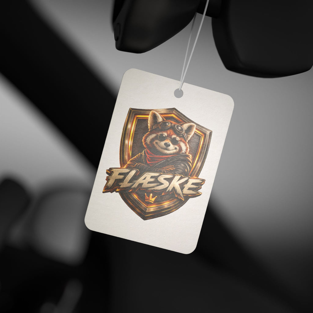 Raccoon Crest Car Air Freshener — "FLÆSKE" Scented Car Charm