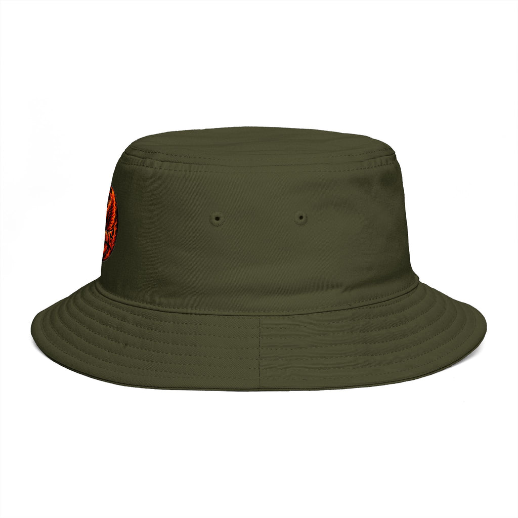 Next Level Creation Agency Brown Bucket Hat — Logo Embroidered Streetwear