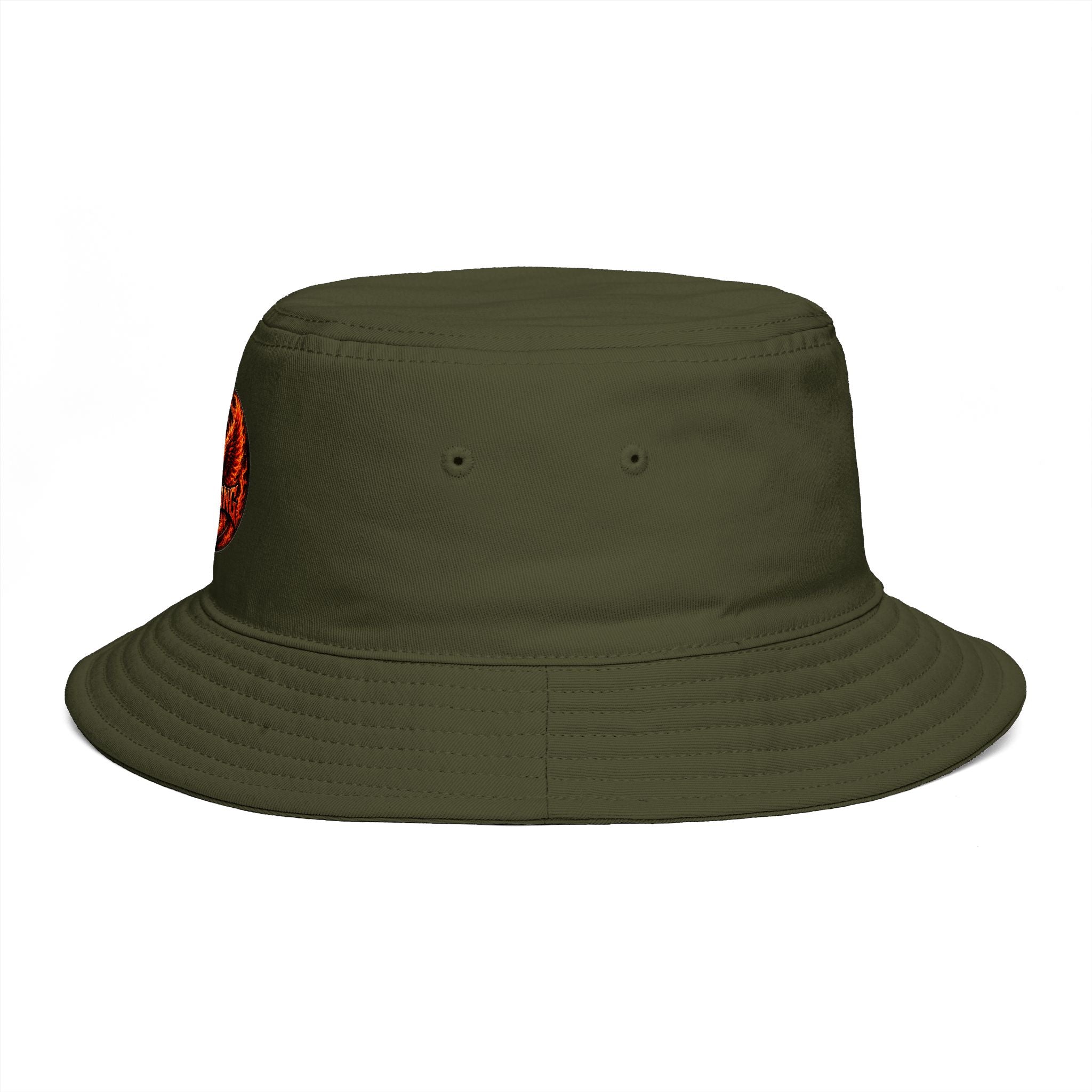 Next Level Creation Agency Brown Bucket Hat — Logo Embroidered Streetwear