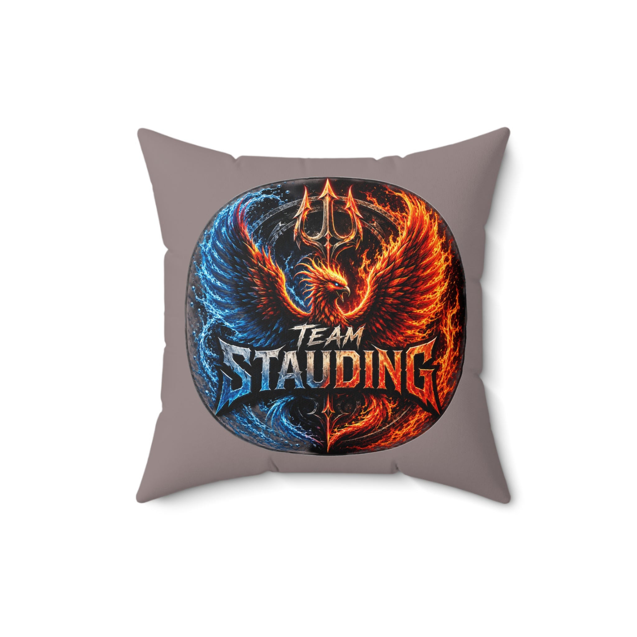 Stauding Next Level Creator Agency Logo Pillow — Spun Polyester Square Accent Pillow