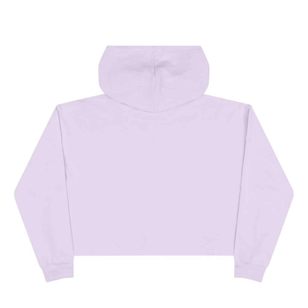 Tonemor Heart Badge Crop Hoodie — Retro Valentine Graphic Crop Hoodie