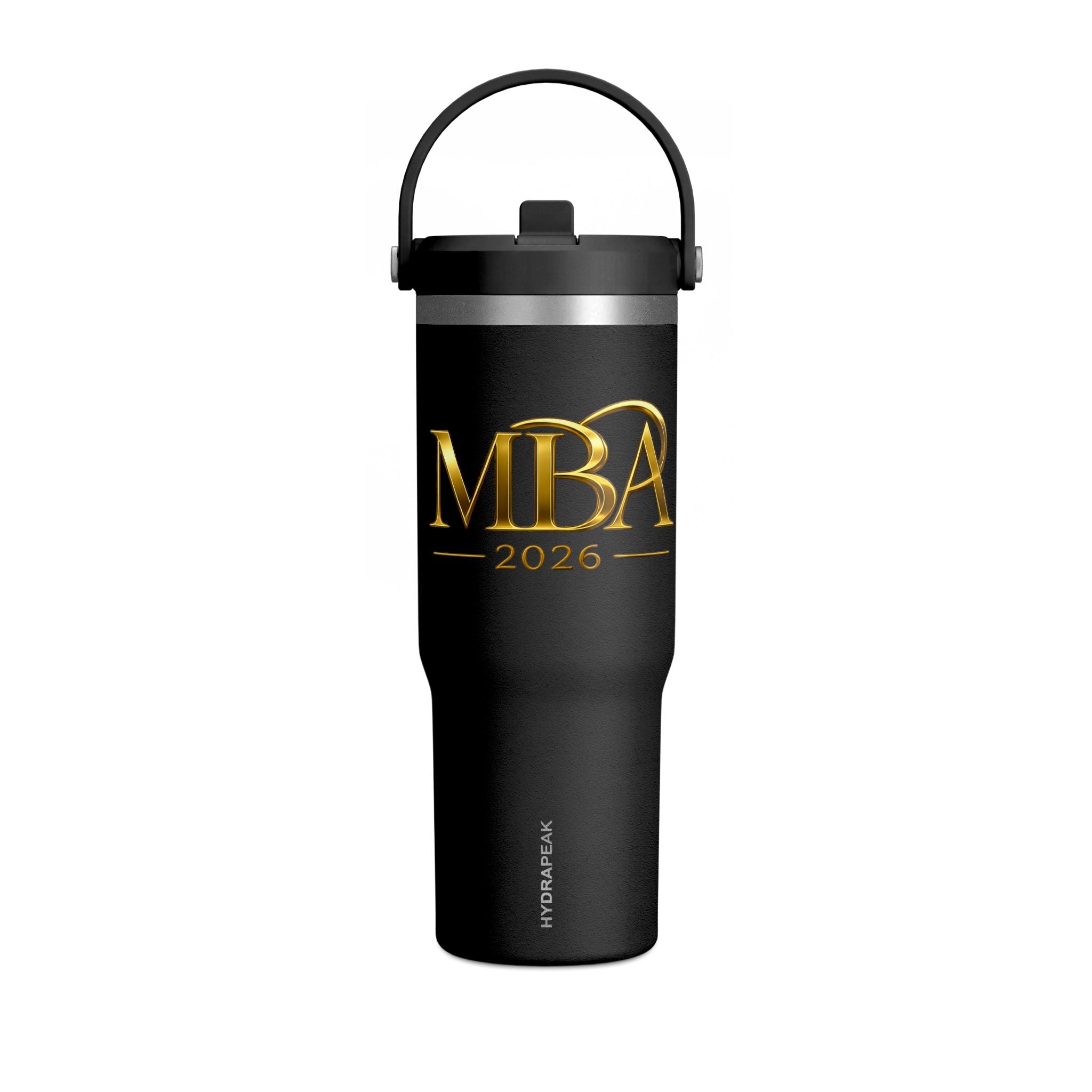MBA 2026 Insulated 32oz Nomad Tumbler — Gold Crest Travel Mug