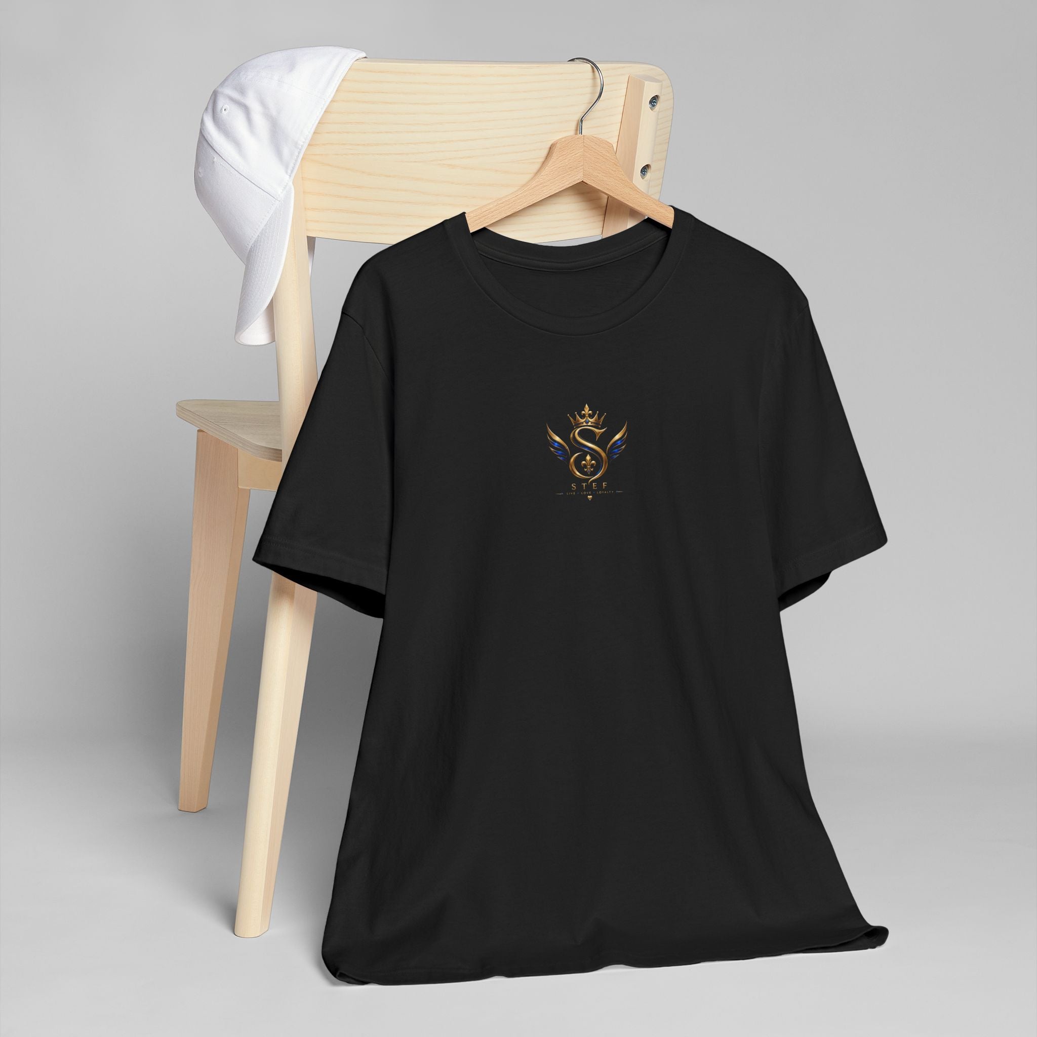Royal S Crest T-Shirt — Gold Crown Monogram Tee