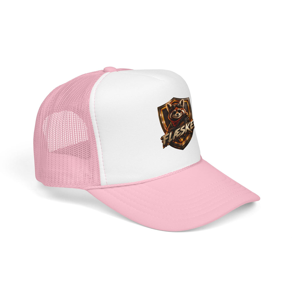Ember Raccoon Shield Trucker Hat
