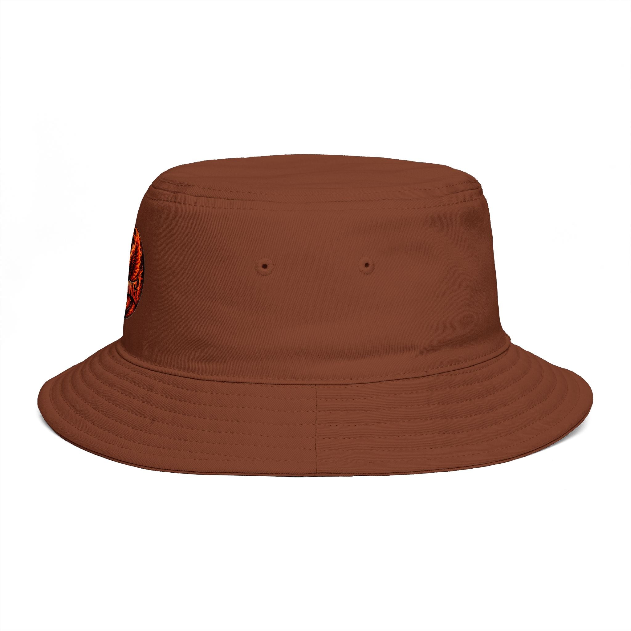 Next Level Creation Agency Brown Bucket Hat — Logo Embroidered Streetwear