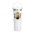 TNF 'The Naji Family' 32oz Nomad Tumbler – Insulated Travel Cup with Gold Crest Design