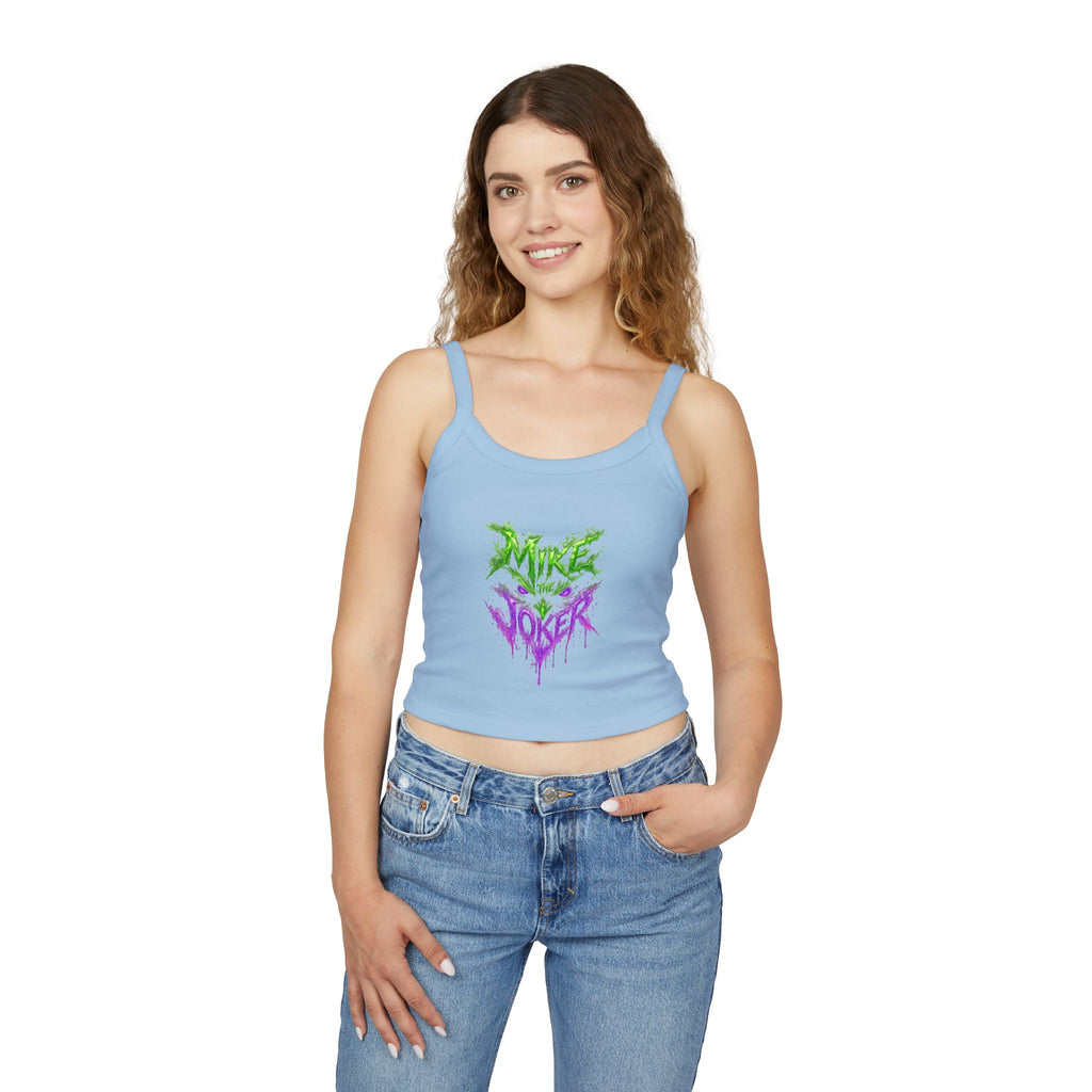 Tank Top — 'Pure Joker' Graffiti Drip Crop Tank