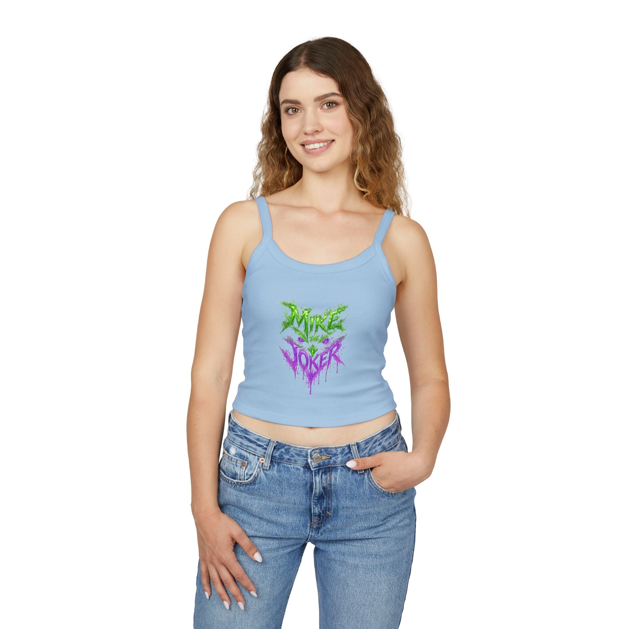 Tank Top — 'Pure Joker' Graffiti Drip Crop Tank