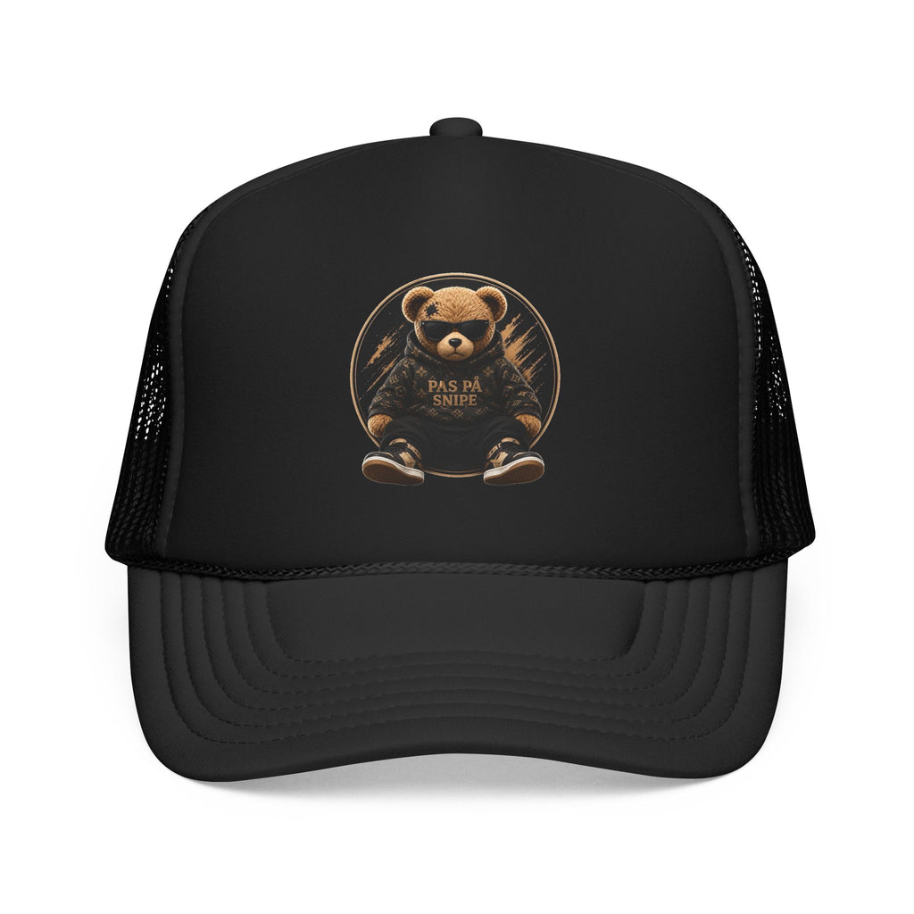 Teddy Bear Trucker Hat — Vintage "Pas de Panier" Patch Cap