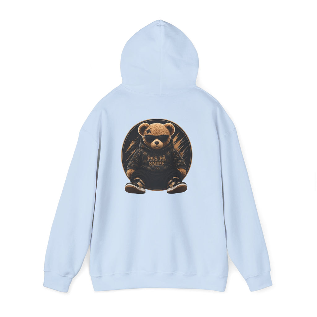 Bear Graphic Hoodie — 'Pas de Swipe' Cute Round Bear Pullover