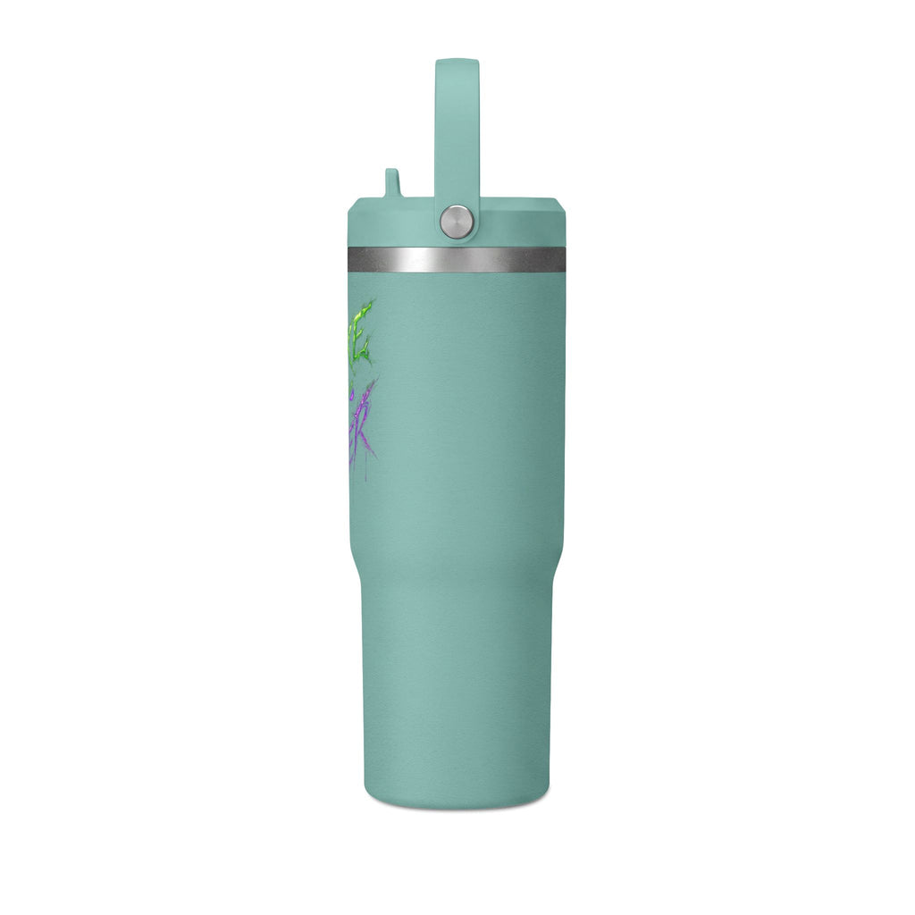 Tumbler — "Mike the Joker" Neon Graffiti 32oz Insulated Travel Mug