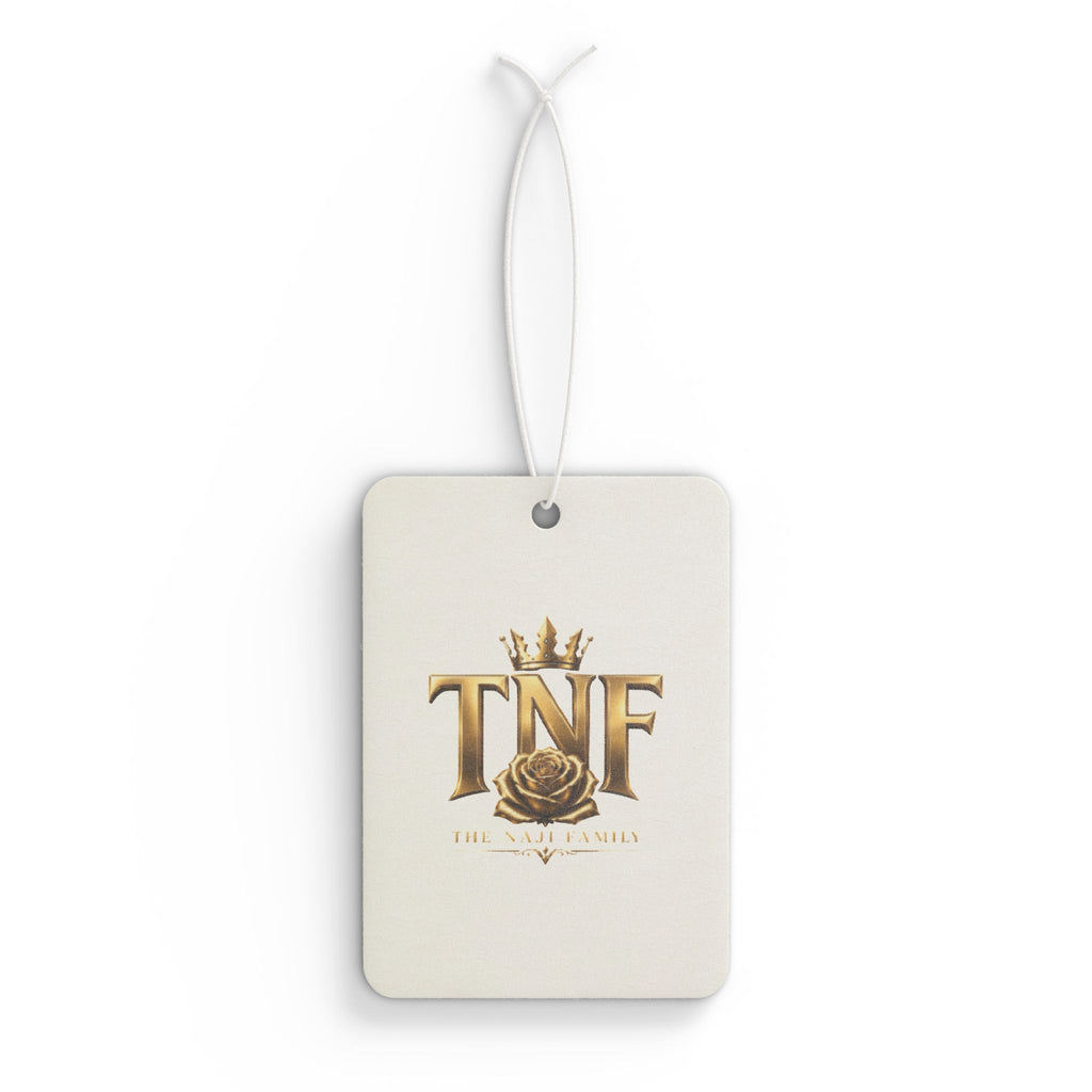 Gold TNF Emblem Car Air Freshener — Luxury Rose Scented Ornament