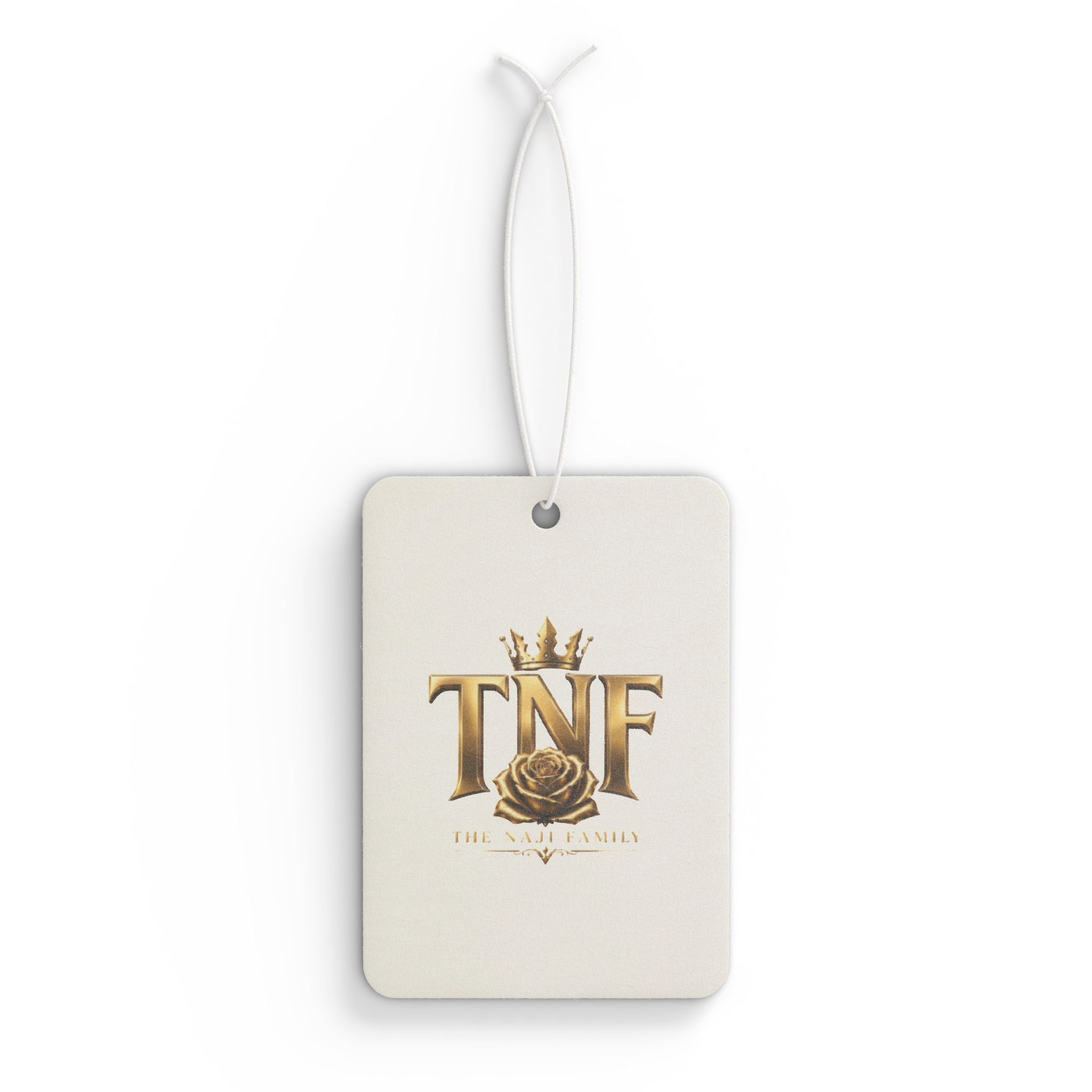 Gold TNF Emblem Car Air Freshener — Luxury Rose Scented Ornament