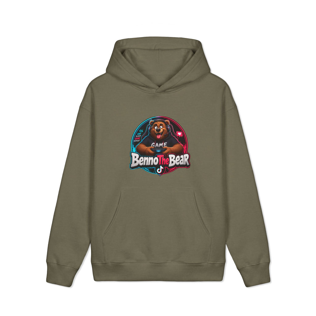 Benno the Bear Gaming Hoodie — Retro Arcade Gamer Pullover