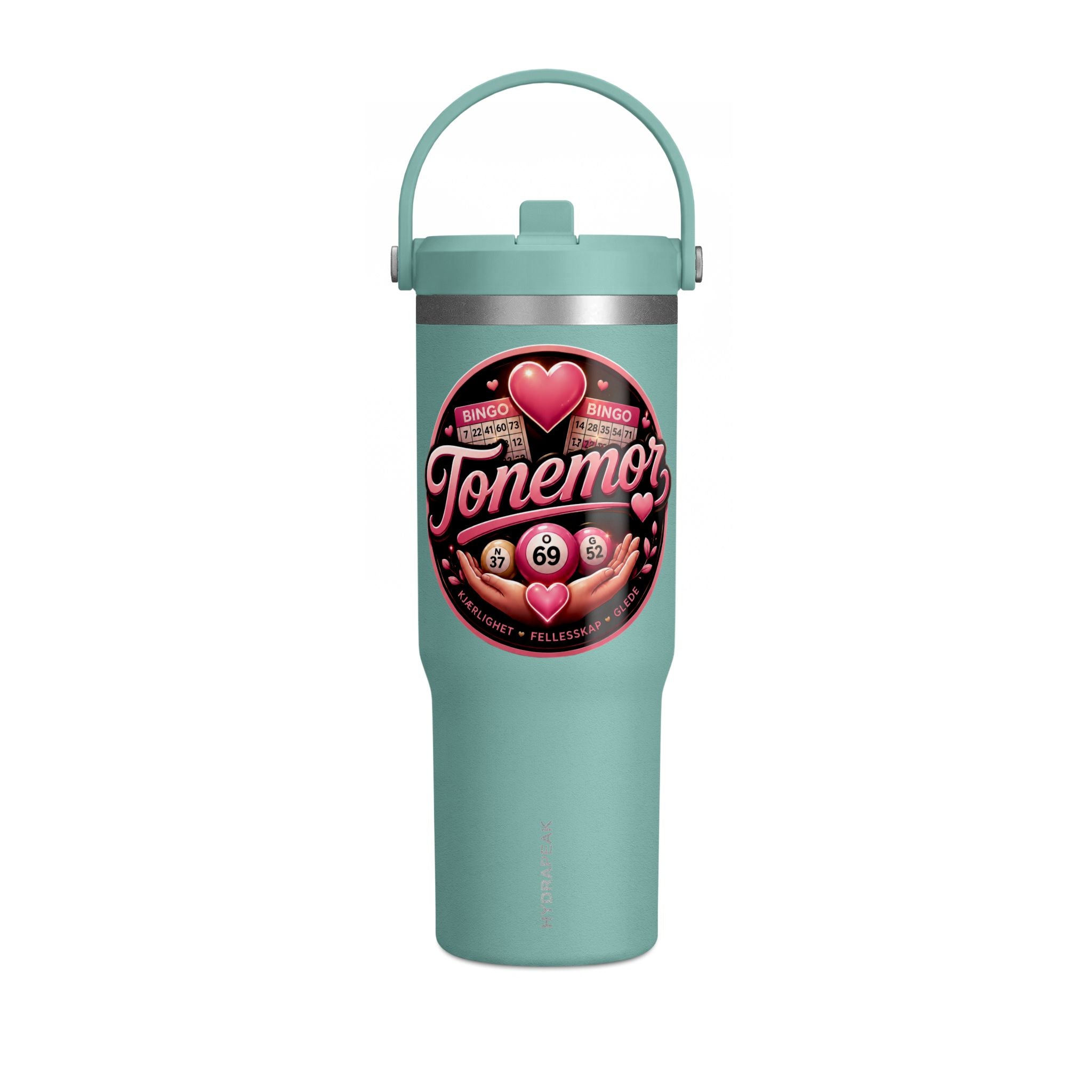 Nomad 32oz Tumbler — Pink Retro Tonemor Heart Logo Travel Mug