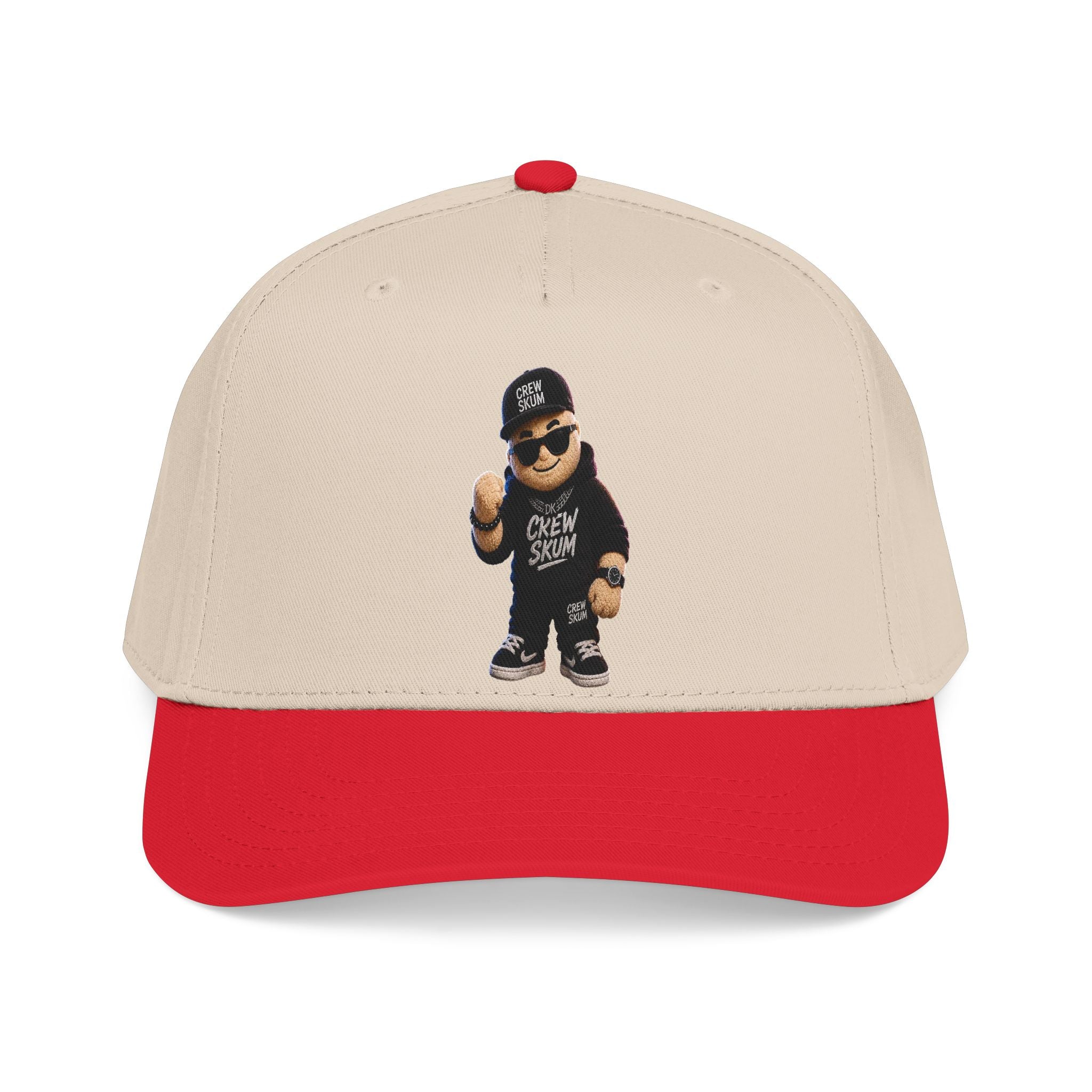 Emo Bear Streetwear Baseball Cap — 'Crew Strong' Embroidered Dad Hat