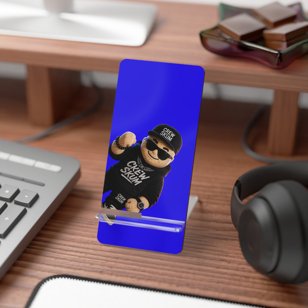 Smartphone Stand — Blue Teddy Crew Design Mobile Phone Holder